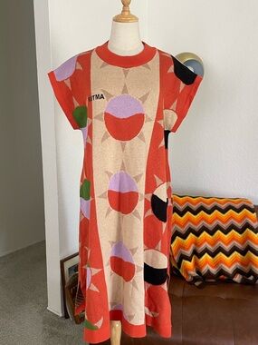 NWT NEW Mutma Free People Boho Colorblock Sun Tee Dress